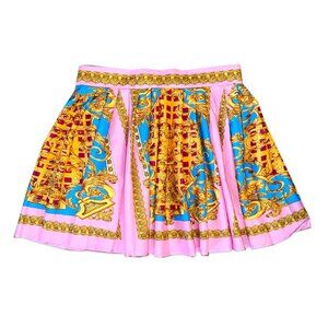 italian inspired pleated mini skirt